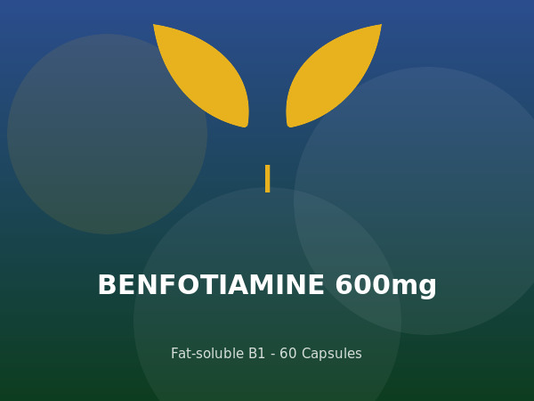 Benfotiamine 600mg vegetarian capsules — Home of Peptides Kenya