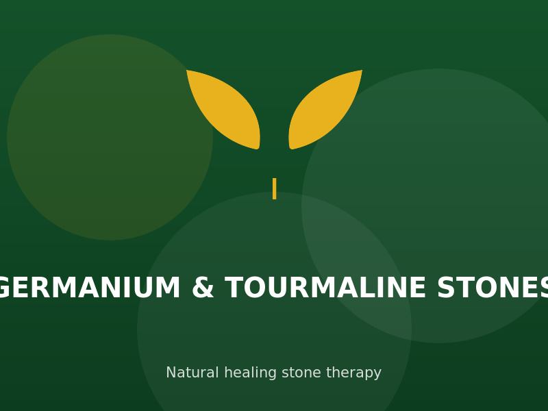 Germanium and Tourmaline healing stones used for natural therapy