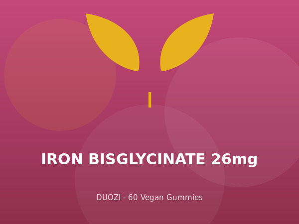 Iron Bisglycinate 26mg vegan gummies — DUOZI