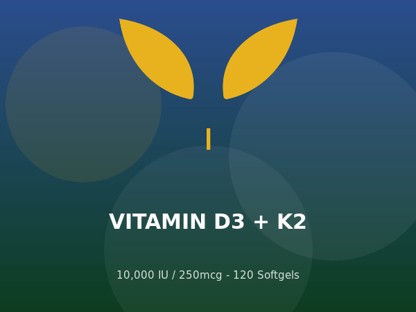 Vitamin D3 plus K2 softgels — Taikangyuan Health Center